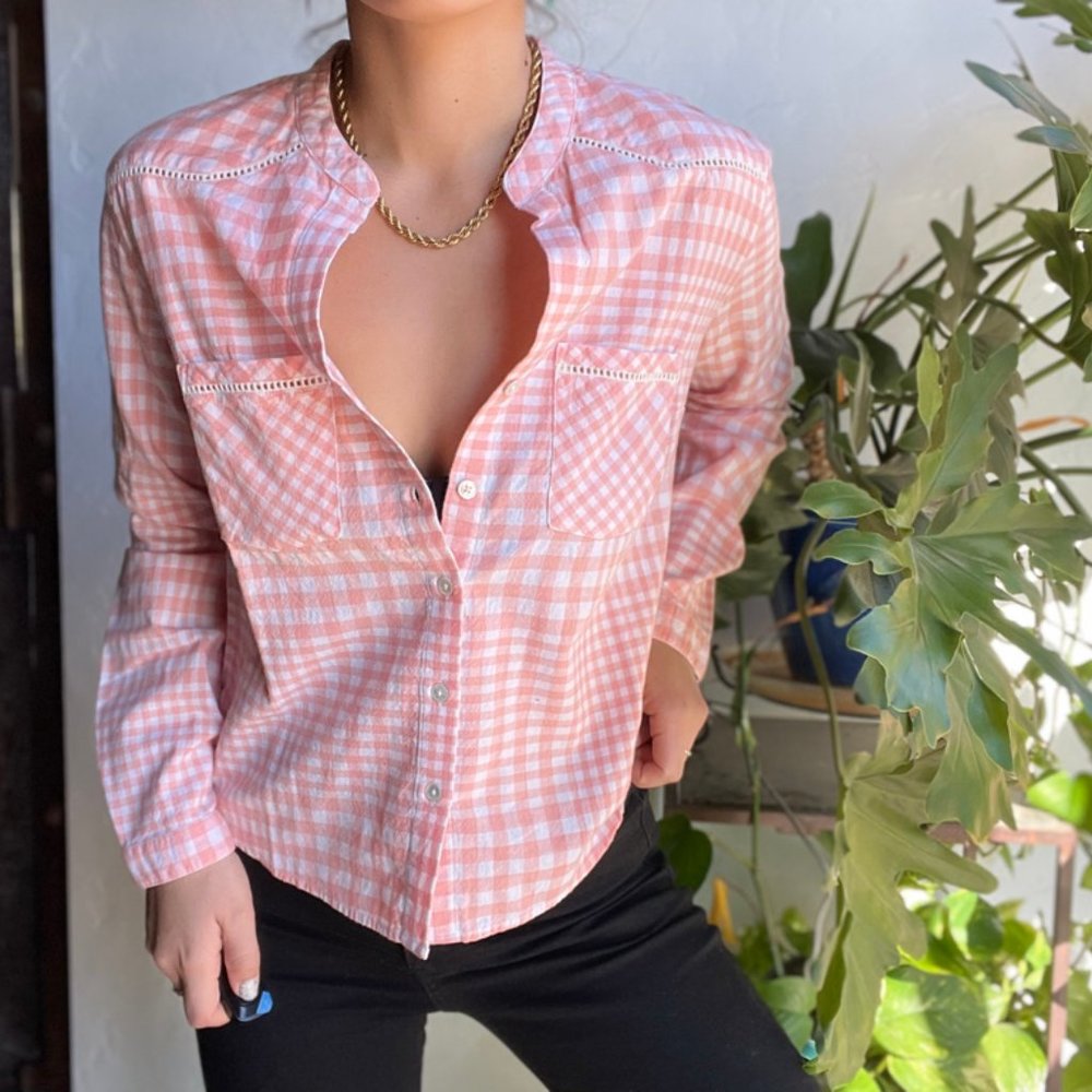 Johnny Cotton | NWT Pink Gingham Checkered Shirt - Picture 2 of 8